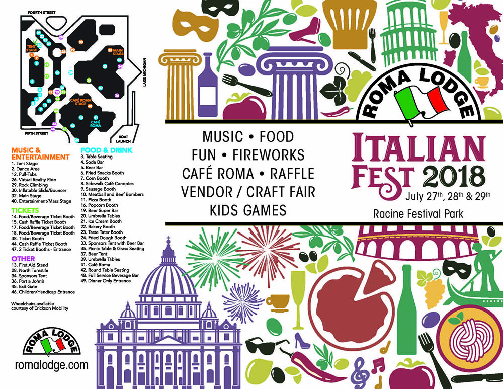 Italian Festival 2018 Roma Lodge Banquet and Conference Facility